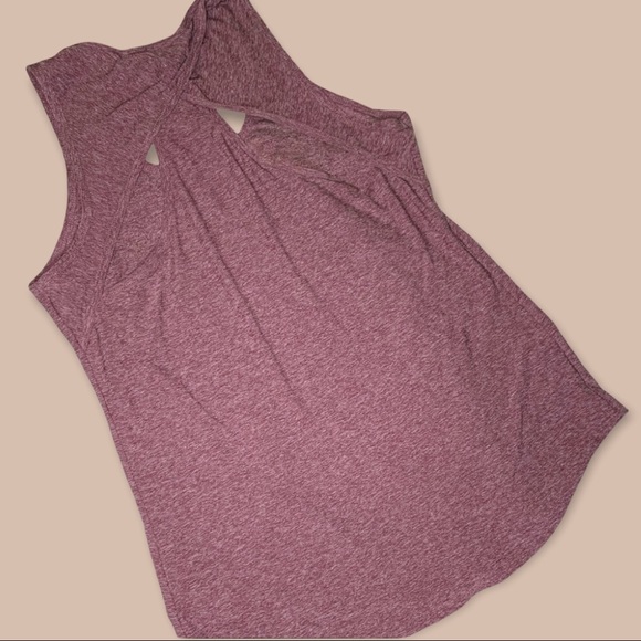 Marika (L) Racerback Tank Top in Heathered Red - Picture 2 of 7